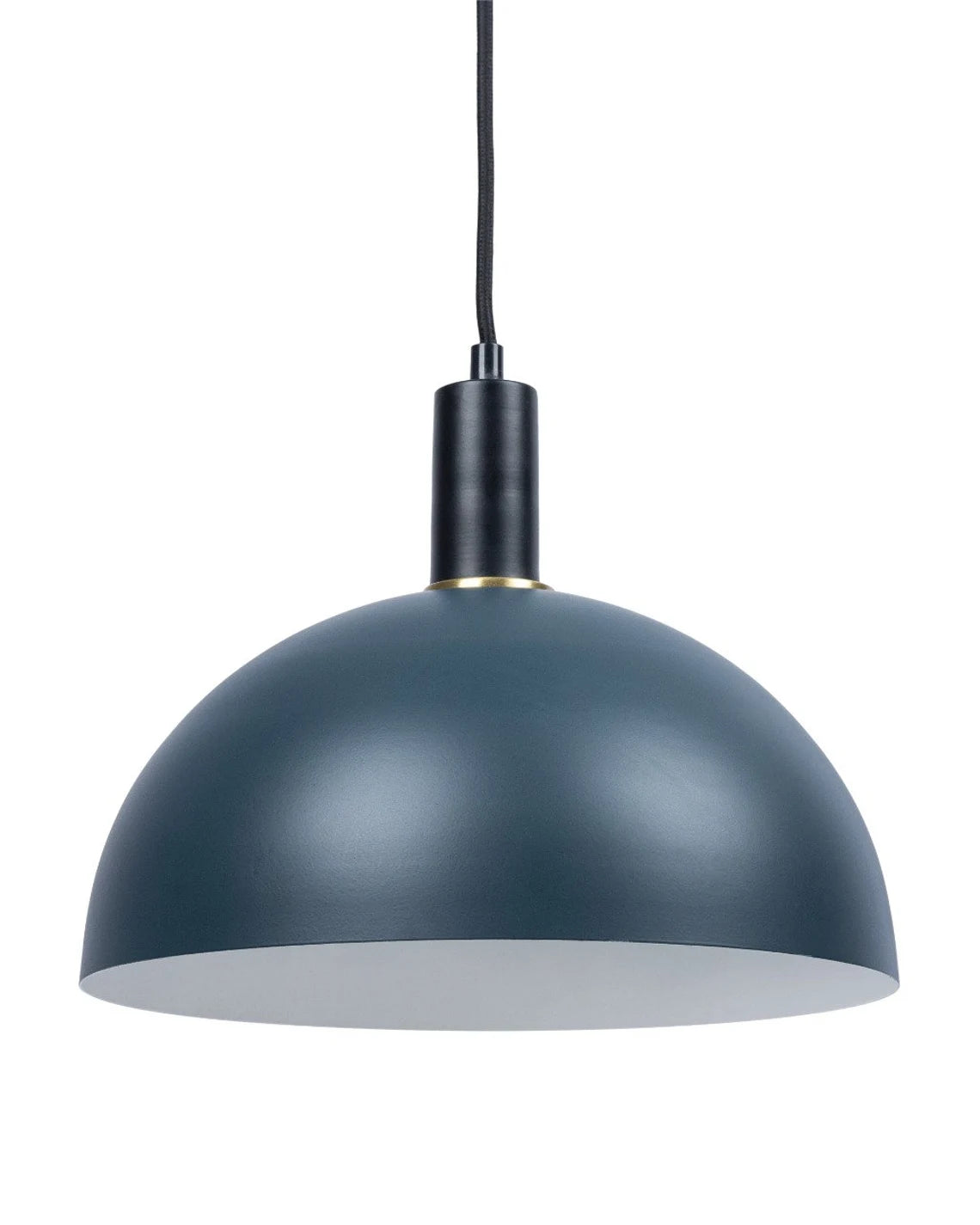 Studio 35 Dark Turquoise Half Bowl Iron Pendant Light