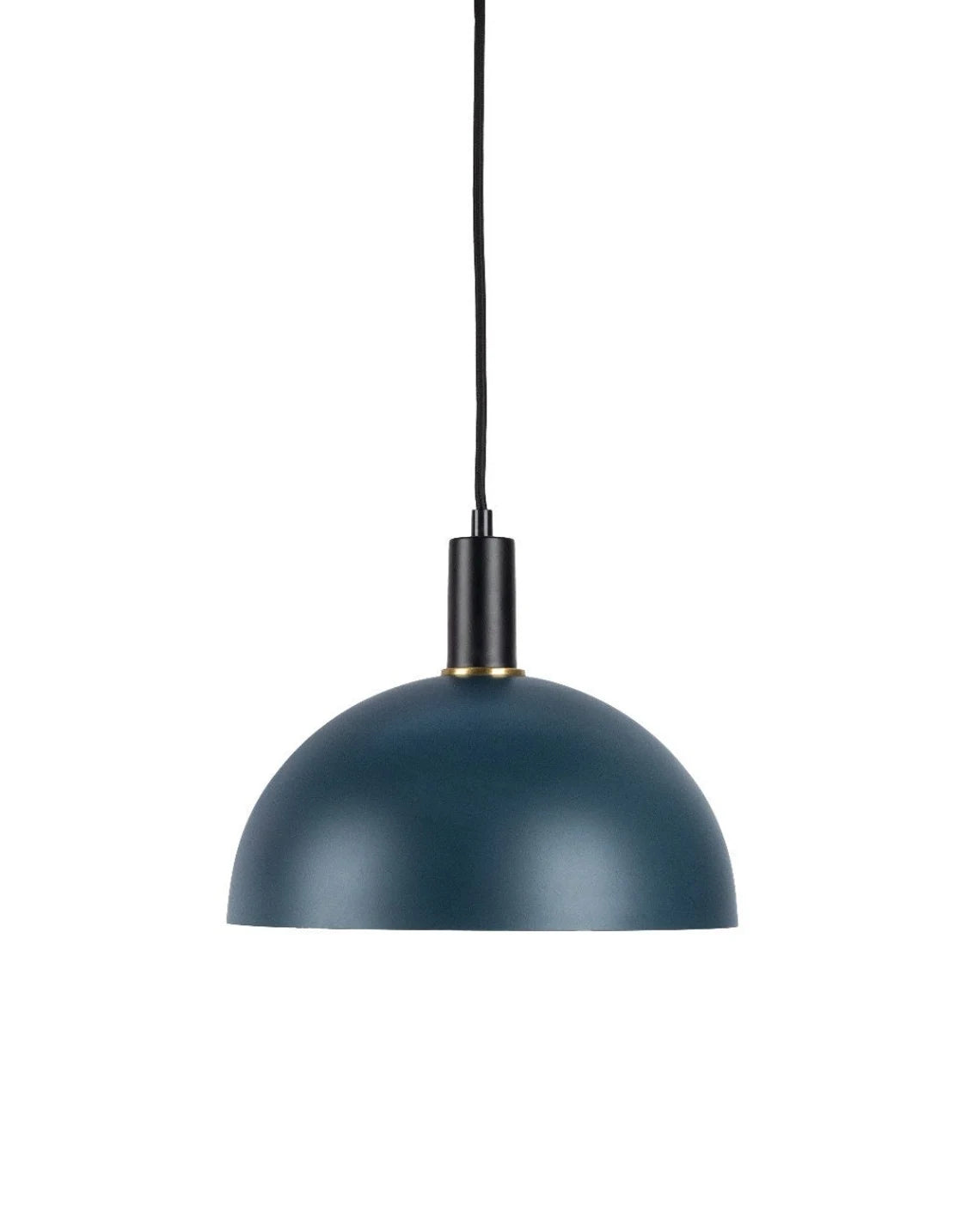 Studio 35 Dark Turquoise Half Bowl Iron Pendant Light