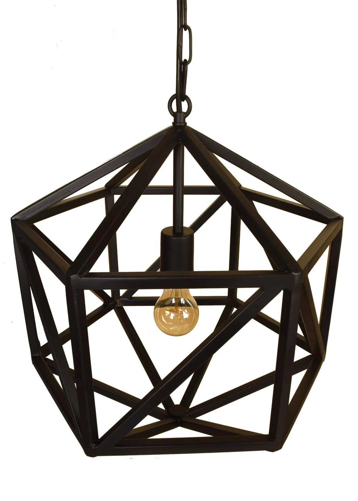 Studio 35 Iron Square Tube Hexa Hanging Light (Bronze and black Finish)