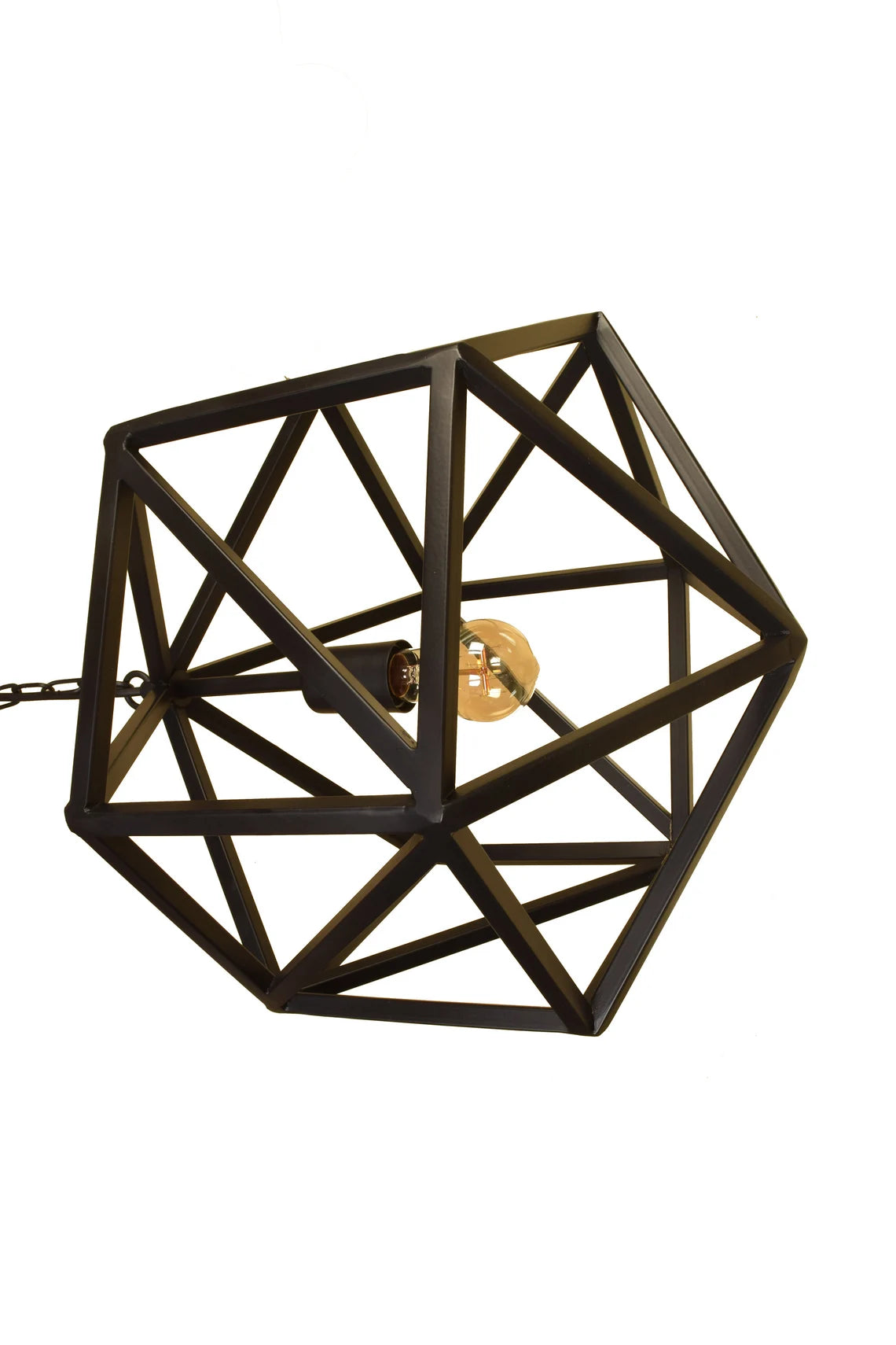 Studio 35 Iron Square Tube Hexa Hanging Light (Bronze and black Finish)