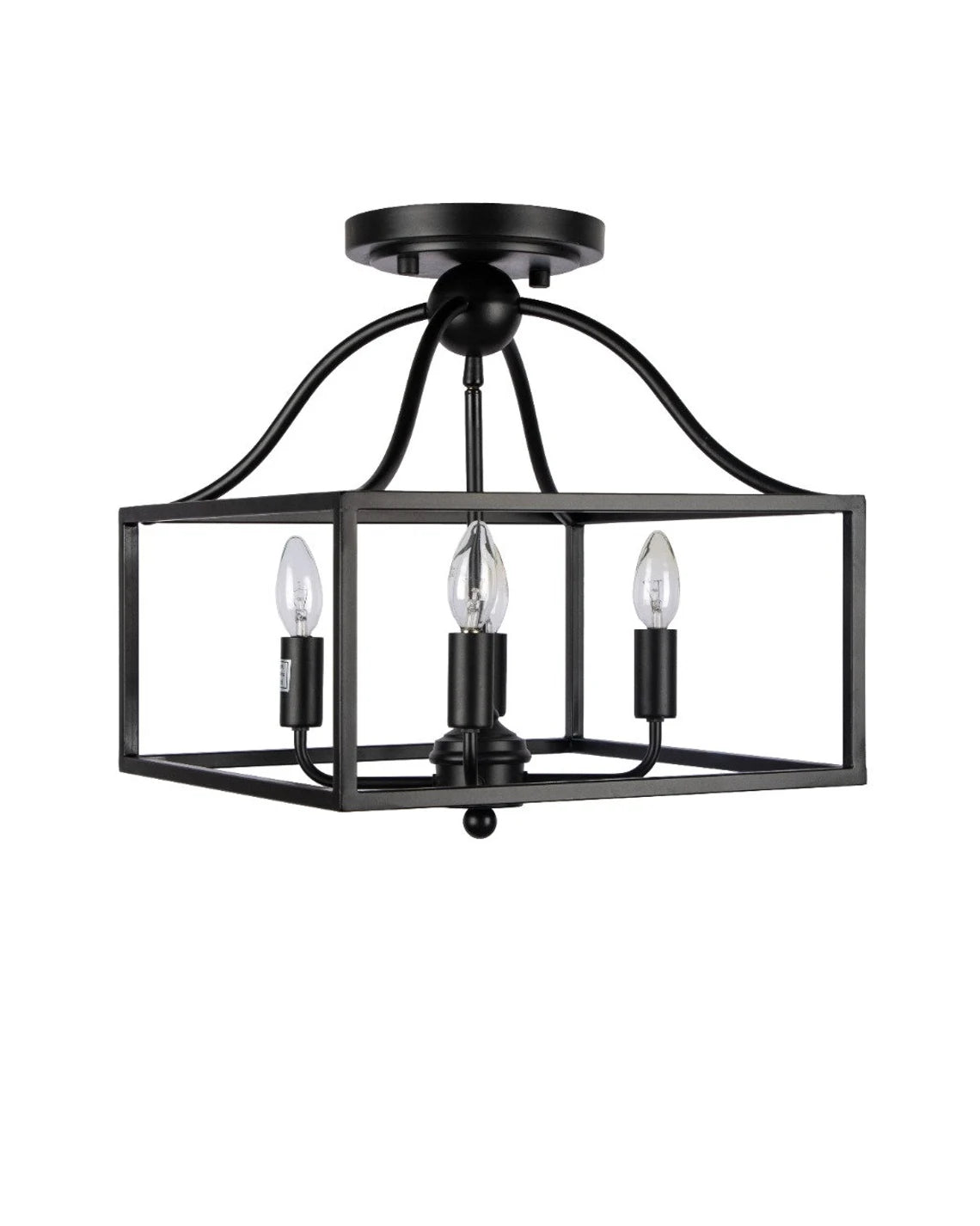 Studio 35 Iron Foyer Chandelier (Black Powder Finish)