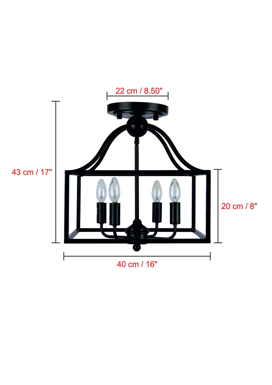 Studio 35 Iron Foyer Chandelier (Black Powder Finish)