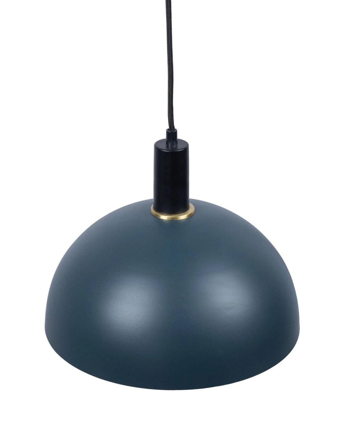 Studio 35 Dark Turquoise Half Bowl Iron Pendant Light