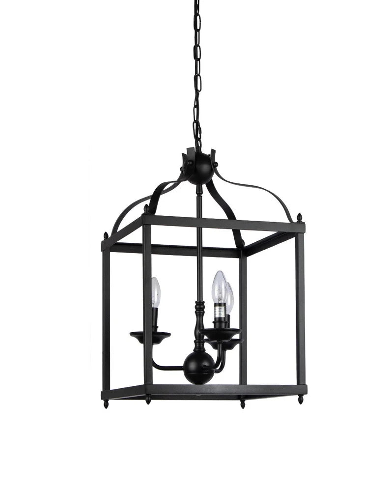 Studio 35 Iron Foyer Chandelier (Black Powder Finish)