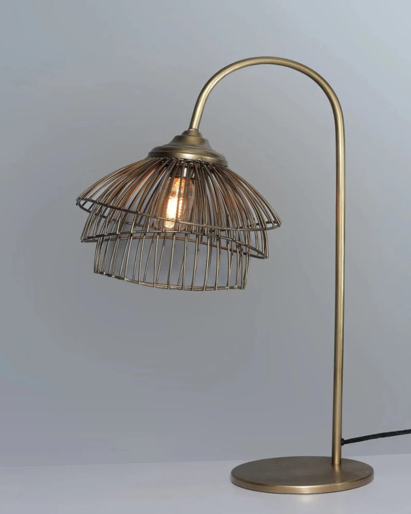 Studio 35 Iron Table Lamp (Antique Brass Finish)